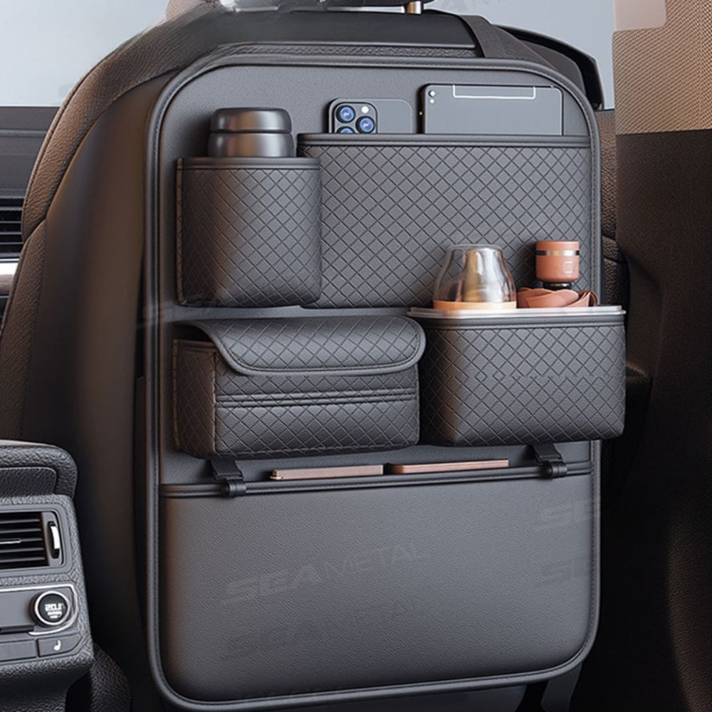 Sac de rangement voiture Rhombus – Organisateur de dossier de siège avec poches multiples