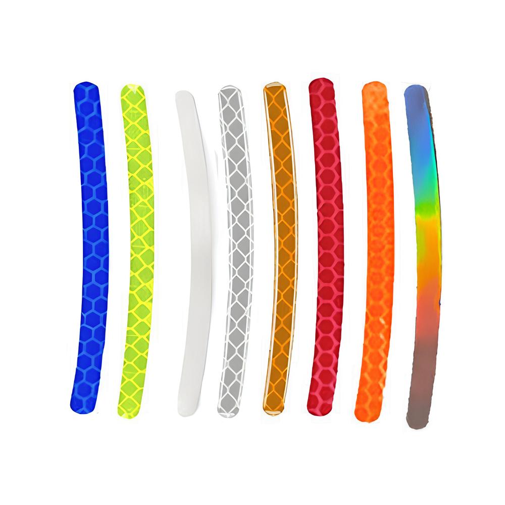 Autocollants réfléchissants de jante 20 pièces pour voiture, moto et vélo – bandes de sécurité routière